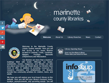 Tablet Screenshot of marinettecountylibraries.org